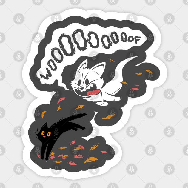 Woooooooof Sticker by samandfuzzy